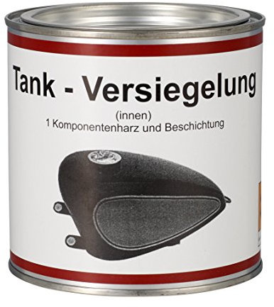 WAGNER Tankversiegelung - Einkomponenten Polyurethanharz, Ethanolfest | Tank Versiegelung Innen Bietet Rost- & Korrosionsschutz für Stahl-&Kunststofftanks | Tankversiegelung Motorrad, 500ml für 60L