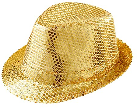 W WIDMANN MILANO Party Fashion - Chapeau Fedora, Chapeau avec paillettes, Couvre-chef, Carnaval