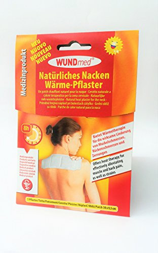 Pack of 5 Extra Large Neck and Shoulder Heat Plaster Hypoallergenic – Long-lasting Warm for up to 8 hours pain – Dimensions: 30 x 9.5 cm