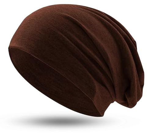 Hatstar Klassische Beanie Mütze in Braun, für Damen und Herren, weiches & atmungsaktives Material in Einheitsgröße, Übergangsmütze für Frühling, Sommer und Herbst