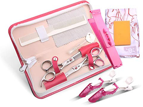 DANTB Profi Haarschere Friseurschere 6 Zoll Haarschneideschere rostfrei 440c hohe Härte japanischen Salon Haare schneiden und Haar dünner Friseur professionelle Werkzeuge,setC