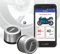 FOBO Bike 2 (Plata) Sistema de control de presión de neumáticos para motocicleta, TPMS, sensor de temperatura