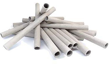 8 x 10 x 120mm Papphülse, Grau, parallel gewickelt, pyro paper tubes, Papierhülse, cardboard tubes, Insektenhotel, Bruthülsen, Wildbienen, Nisthülsen (50)