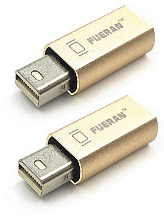 FUERAN Lot de 2 émulateurs Mini DP DisplayPort EDID (pour tête sans tête 2560 x 1600 @ 60 Hz)