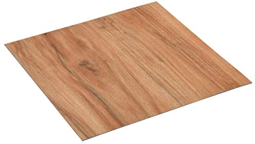 vidaXL 20x Tarimas Autoadhesivas Lama Baldosa Azulejo Suelo Salón Sala de Estar Dormitorio Antideslizantes Impermeables PVC 1,86 m² Madera Claro