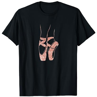 Bailarina Ballet Zapatos Cool Toe Dancing Pointe Dance Point Camiseta