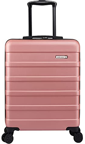 Cabin Max Anode Handgepäck Koffer - Leicht, Hartschale, Koffer Handgepäck Trolley mit 4 Rädern, 3-stelliges Schloss (Trolley Farbe: Rose Gold, Größe: 55x40x20 cm 40L)