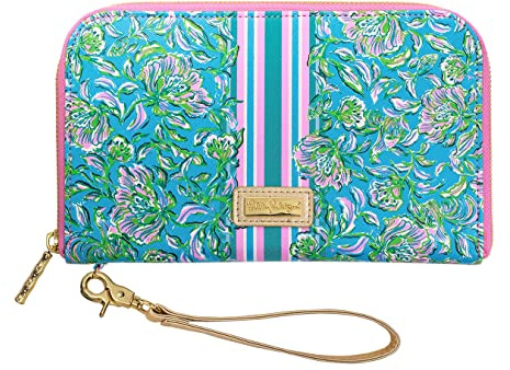 Lilly Pulitzer Reisebrieftasche, Reisepasshülle, veganes Leder, Handgelenktasche für Damen, Reisedokumenten-Organizer, Küken-Magnet, 8 x 1 x 5 inches, Reisepasshülle