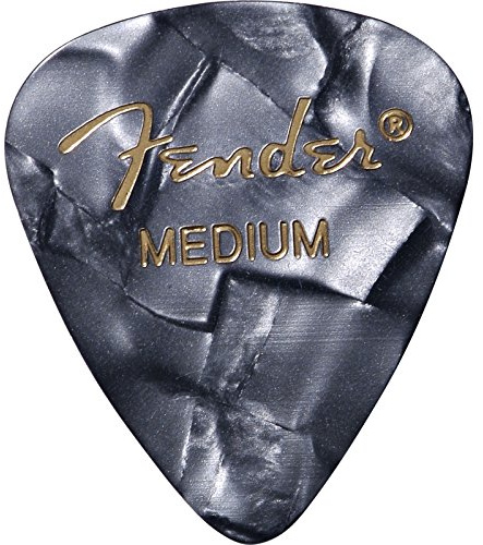 Fender Picks 351 Black Moto Medium - Plektren Set