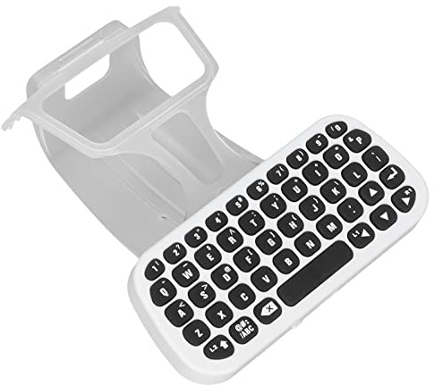 Bewinner Clavier sans Fil pour Manette, Mini Clavier QWERTY Portable, Manette de Jeu avec Indicateur LED, Clip, Clavier de Manette sans Fil pour