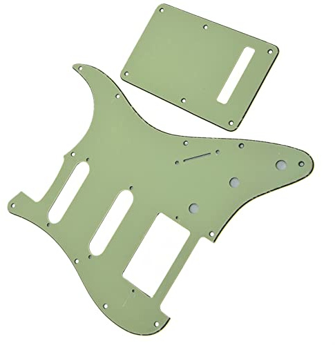 E-Gitarren-Teile Mintgrün für HSS-Gitarren-Pickguard im for For ST-Stil Kratzschutz mit Tremolo-Abdeckung und Schrauben E-Gitarren-Schlagbrett