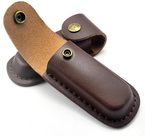 Jagd Leder Messerscheide Scheidenbeutel Holster Klappmesser Messer Mantel Leder Halter Scheiden Tasche für Schweizer Taschenmesser Taktische Faltbare Messer