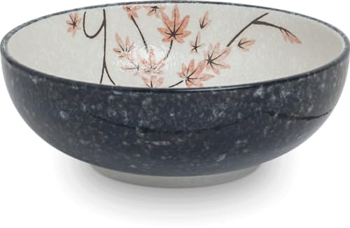 Luxus - Schale - Akerblatt - Edo Japan - Ø20 cm | H7 cm - Keramikschalen - Große Schüssel - Obstschale - Servierschale - Große Salatschüssel - Große Salatschüssel - Große Salatschüssel - Japanisches