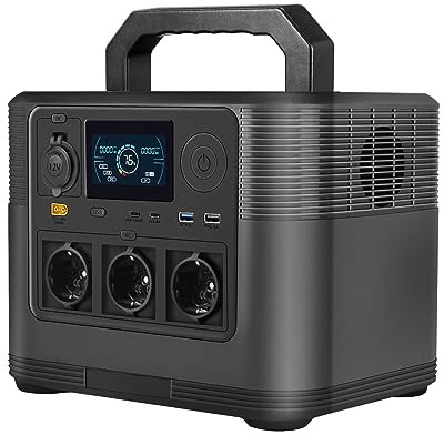 LVYUAN Planta eléctrica portátil 1200W Estación de alimentación 1008Wh Generador solar con 2 salidas de CA y 6 puertos USB, batería externa móvil para viajes/camping/actividades de plei