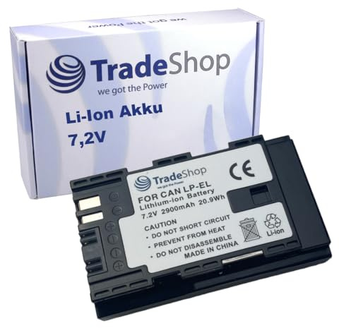 Trade-Shop Li-Ion Akku 7,2V / 2900mAh kompatibel mit Canon Speedlite EL-5 DS401231 Flash Blitzgerät