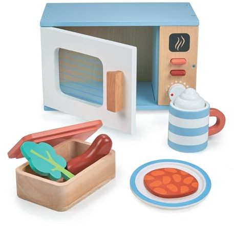 Mentari Toys Wooden Role Play Playsets toys and accessories for children aged 3 years+ (Microwave)