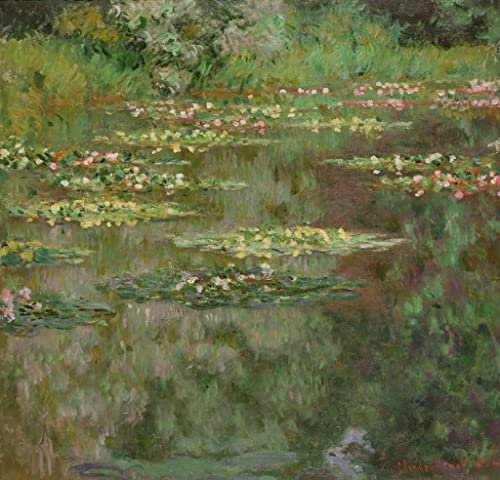 VsoxA Bekannt Leinwand Wandbilder Gemälde Wandkunst Seerosen oder der seerosenteich von claude monet Wand-Kunst Bild für Wanddekoration 60x90cm