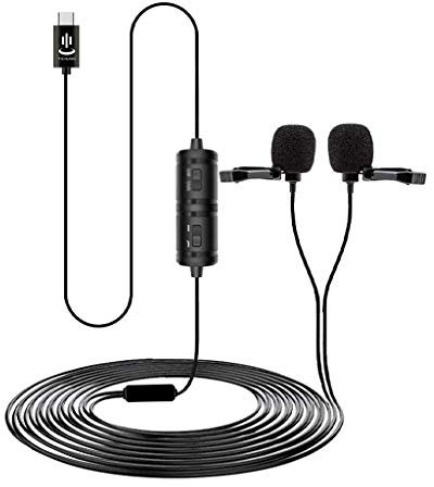 UHJKLA Micrófono USB de 3,5 m, Mini micrófono para teléfono móvil, micrófono de Solapa para grabación en Vivo