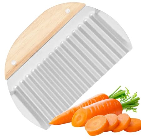 Emporte-pièces pour légumes, emporte-pièces à pommes de terre en acier inoxydable, trancheuse manuelle pour aliments ondulés pour coupes, coupe-papier gaufres pour cuisine, restaurant