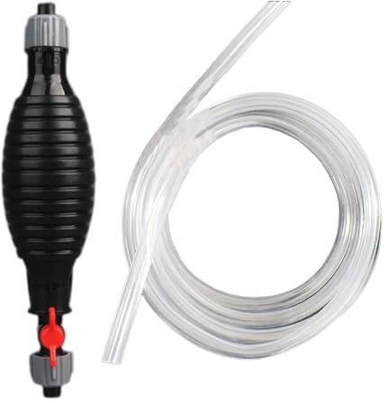 Pompe à siphon pour eau, pompe à main pour siphon | Outils de pompe manuelle | Pompe de de siphon liquide avec tuyau en PVC de 3,28 pieds de long, pompe à siphon robuste pour huile, eau