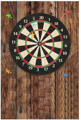 KEAGAN Holzmaserung Dartscheibe Wandschutz Dartscheibe Surround Wandschutz Filz Dartscheibe Wandschutz Selbstklebend Gespleißt Wand Surround Board Dartscheibe Backing Filz Wandfliesen Kork Board