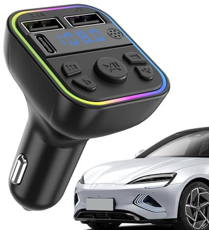 FM Transmitter, Bluetooths Car Adapter, FM Transmitter Car Charger, Car Music Connector, Wireless Bluettooth MP3 Music Player Car Music Adapter, Calling & Audio Receiver For Cars