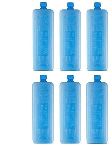 6X Reusable Ice Packs For Coolers,Air Conditioner Fan Ice Crystal Box,Fast Freezing Cooling Packs For Lunch Boxes,Tower Fans & Air Coolers,Long Lasting Freezer Blocks For Camping,Picnics,Beach Trips