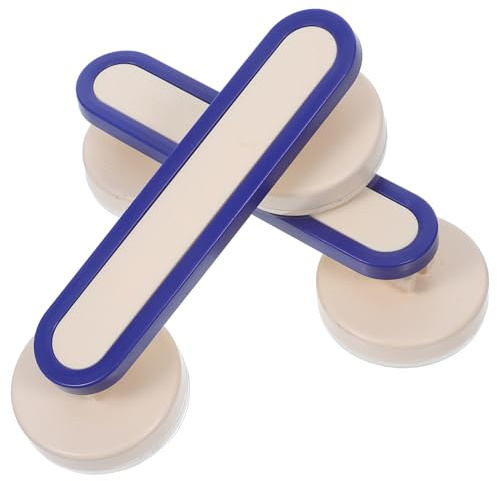 Healeved Manijas Ventosa para Puertas Correderas de Baño y Armarios Tiradores Antideslizantes de Cristal 2 Piezas Color Azul Oriental sin Taladro Asa Segura y Resistente para Ventanas