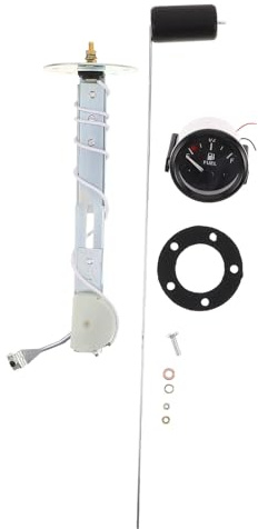 MUELODSIC Indicatore Livello Carburante da 52mm, Misuratore Carburante in Metallo con Quadrante Chiaro, per Veicolo e Yacht