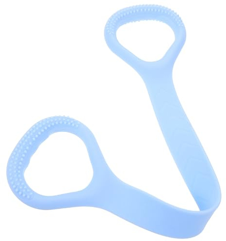 COHEALI Bandas de Resistencia para Yoga y Entrenamiento de Espalda Banda Elástica en Forma de 8 Azul Ligera y Portátil para Gimnasio y Fitness en Casa