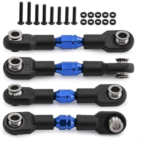 RC Modelli Parti Per P31B 4-TEC Drift Trazione Anteriore ON-Road Car-105237-4 1/10 RC Parti Automobili Aggiornamenti Tenditori In Lega Regolabili Aste Collegamento 4 Pezzi(Blue)