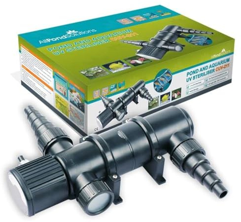 allpondsolutions 11w UV Light Steriliser for Pond & Aquarium - CUV-211 Fish Tank Pond Clarifier - Helps Remove Algae and Greenwater