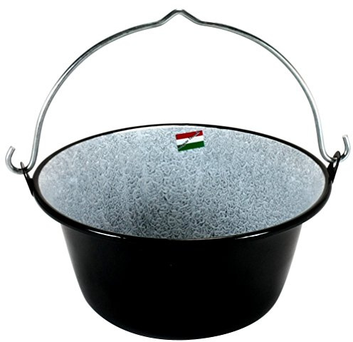 Grillplanet Gulaschkessel 6 Liter emailliert für Kesselgulasch