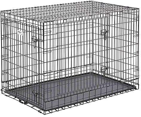 Ultima Pro Hundebox, robust, 122 cm, ultrastarker Stahlkäfig mit Doppeltür, Haustierkäfig für extragroße Rassen, Zubehör enthalten