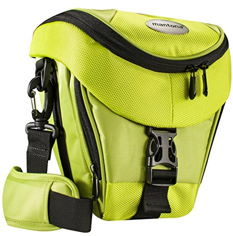 Mantona Premium Colt Borsa per Fotocamere Reflex, Verde Chiaro