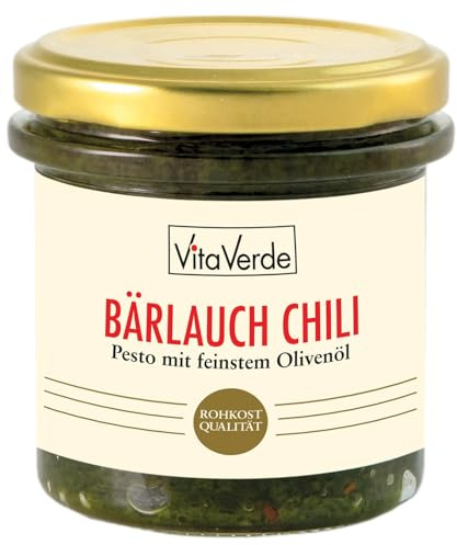 Vita Verde Bio Bärlauch Chili Pesto Heldenkraut,140 g