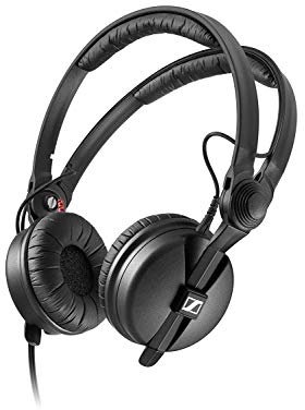 Sennheiser HD 25 Black Supraaural Headphones (Supraaural, 16-220000 Hz, 120 dB, 70 Ω, Wired, 1.5 m)