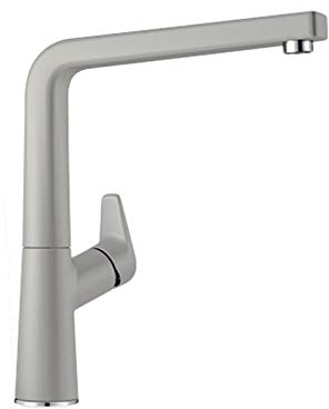 Blanco Avona, Küchenarmatur - Einhebelmischer, Hochdruck-Wasserhahn für die Küche, Silgranit-Look, Perlgrau, 1 Stück, 521276