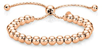 Diamond Treats Ladies Sterling Silver Fashionable Italian Design Ball Bracelet for Women and Teen Girls