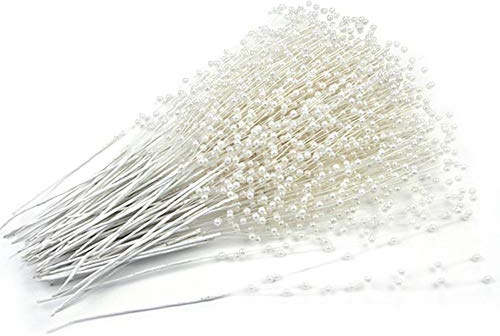 LARATH 4MM Artificial Pearl Spray Beads String Handmade DIY Floral Craft for Bridal Wedding Christmas Garland Bouquet Home Party Decorations,100 Pieces
