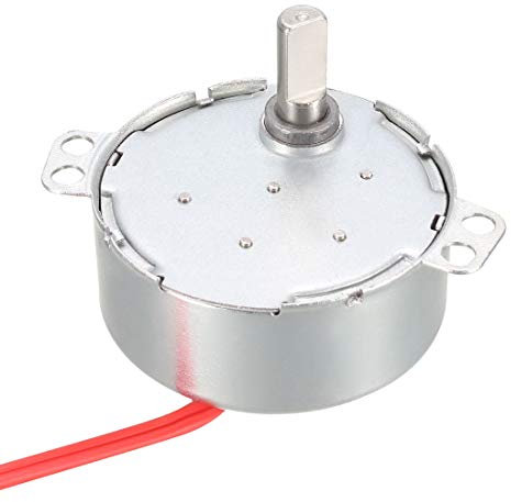 sourcing map Synchronmotor Drehmotor AC 12V CCW/CW 4W für Mikrowelle 15-18 U/min