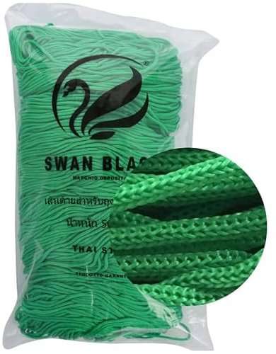 cordini swan black, 500g e assortimento accessori per borse (verde)