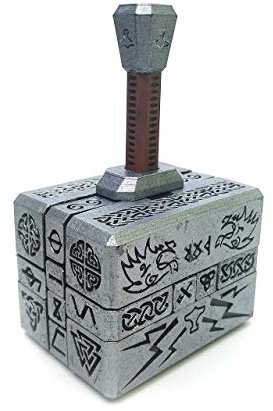 Hammer of Thor Interlocking Puzzle, Great Brain Teaser, Burr Cube