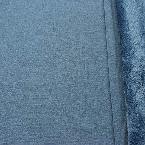 STOFFKONTOR Alpenfleece Sweatshirt 4 Farbe Tauben-Blau
