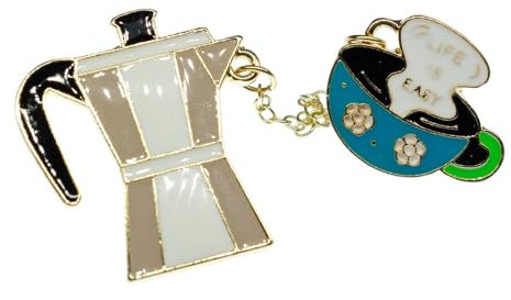 Broche Miniblings Cafetière Espresso - Je tasse de pot de café de tasse de café cafetière moka émaillées - - Bijoux mode main I Pin Button Pins