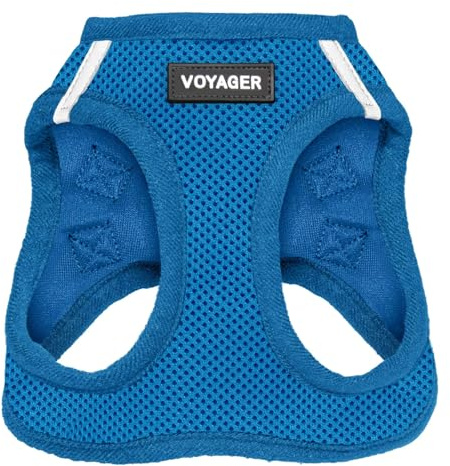 Voyager Step-in Air hundsele – alla väder nät kliv i väst sele för små och medelstora hundar av Best Pet Supplies – kungsblå (matchande trim), M (byst: 40-45 cm)
