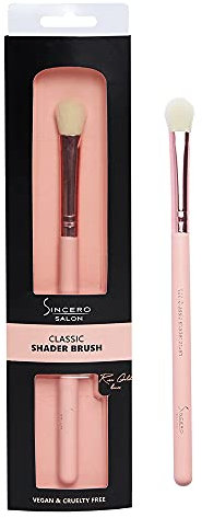 Sincero Salon - Piatto Pennelli Ombretto Occhi - Pennello Make Up Occhi - Ora Rosa - 100% Vegano - Molto Morbido - Pennelli Trucco Occhi - Pennello Per Ombretto