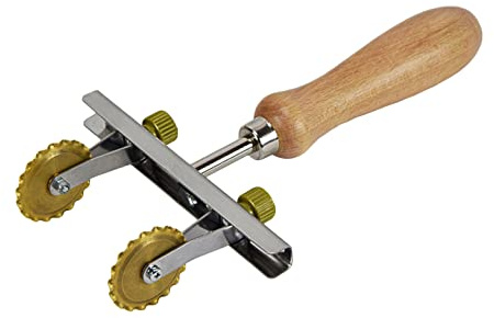 ELETTRO CENTER Art.440 Tagliapasta Regolabile con 2 Lame Dentate in Ottone