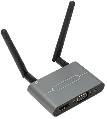Annadue Wireless HDMI VGA Display Dongle Adapter 4K, 5G WiFi HDMI Wireless Extender mit Hochempfindlicher Antenne für Android/IOS/für Windows/für MacOS, Airplay/Miracast-Geräte