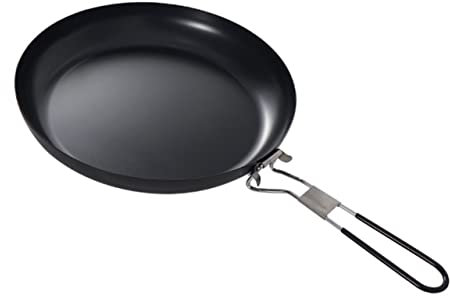 Toddmomy 9 Poêle Plat en Fonte Marmite en Fonte Lèchefrite pour Four Moule à Oeufs Rond Plaque De Gril en Fonte Casseroles à Four Wok en Fonte Plancha en Fonte Le Fer Corée du Sud Camping